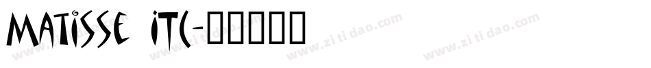 Matisse ITC字体转换